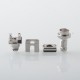 MISSION XV Astra Style RBA Bridge for Billet / Boro Mod - Silver, 316SS, 5 PCS Air Pin 1.2, 2.0, 2.5, 3.0, 3.5mm