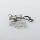 MISSION XV Astra Style RBA Bridge for Billet / Boro Mod - Silver, 316SS, 5 PCS Air Pin 1.2, 2.0, 2.5, 3.0, 3.5mm