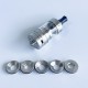 Rekavape G-Class Style MTL RTA Atomizer - Matte Silver, 3.5ml, 3 PCS Air Pin 1.0, 1.2, 1.5mm, 22mm Diameter