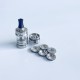 Rekavape G-Class Style MTL RTA Atomizer - Matte Silver, 3.5ml, 3 PCS Air Pin 1.0, 1.2, 1.5mm, 22mm Diameter