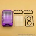 Kooroo Style Style Boro Tank for SXK BB / Billet / Boro Box Mod Kit - Purple, Aluminum