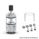 Authentic Auguse ERA V4 MTL RTA Rebuildable Tank Atomizer - Silver, 22mm Diameter