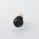 Authentic Auguse V3 510 Drip Tip for RTA / RDA / RDTA Atomizer - Black + Beige, SS + PEEK