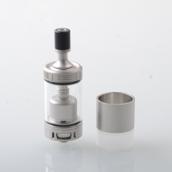 Authentic Auguse V3 RTA Atomizer - Matte Silver, 4ml, 9 x Air Pins 0.8, 0.9, 1.0, 1.2, 1.4, 2 x 0.8, 2 x 0.9, 2 x 1.0, 2 x 1.2mm