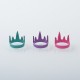 Rekavape Decorative Crown Ring Set for Monarchy MOBB Series Style RBA - Purple + Red + Blue (3 PCS)