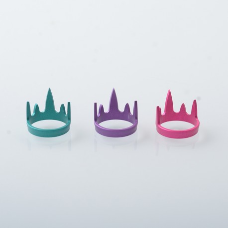 Rekavape Decorative Crown Ring Set for Monarchy MOBB Series Style RBA - Purple + Red + Blue (3 PCS)