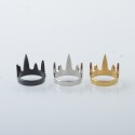 Rekavape Decorative Crown Ring Set for Monarchy MOBB Series Style RBA - Gold + Black + Silver (3 PCS)