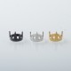 Rekavape Decorative Crown Ring Set for Monarchy MOBB Series Style RBA - Gold + Black + Silver (3 PCS)