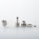 Rekavape BY-KA L Style MTL RTA Atomizer - Silver, 3ml, 1.2, 1.4, 1.7mm, 19mm Diameter