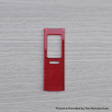 Authentic MK Mods Replacement Panel Plate for Veepon Tita X2 AIO Boro Mod - Red, Acrylic (1 PC)