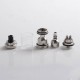 Skyline R Style RTA Rebuildable Atomizer w/ 2 Airdisks - Silver, 3.2ml, 1.0mm / 1.5 x 3.9mm, 22mm Diameter