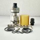 Skyline R Style RTA Rebuildable Tank Atomizer Full Kit w/ MTL + RDL Airdisks - Silver, 3.2ml, 22mm Dia