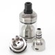 Skyline R Style RTA Rebuildable Tank Atomizer Full Kit w/ MTL + RDL Airdisks - Silver, 3.2ml, 22mm Dia