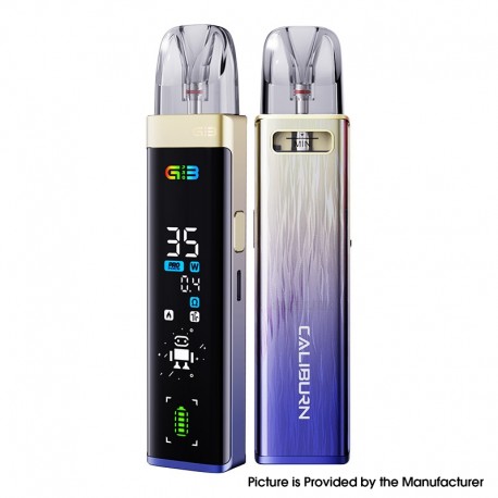 [Ships from Bonded Warehouse] Authentic Uwell Caliburn G3 Pro Pod System Kit - Golden Purple, 1000mAh, 3ml, 0.4ohm / 0.9ohm