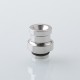 Replacement Drip Tip + Fire Button + VW Button Set for dotMod x Sturdy MFG Co Mod - Silver, Stainless Steel