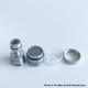 Rekavape BY KA V10 Nano Combo Radiator Style Replacement Tank Tube - Silver + Translucent, 316SS + PCTG, 3.5ml