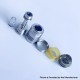 Rekavape BY KA V10 Standard Combo Radiator Style MTL RTA Atomizer - Silver + Brown, 316SS + PEI, 5.0ml, 22mm