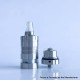 Rekavape BY KA V10 Standard Combo Radiator Style MTL RTA Atomizer - Silver + Translucent, 316SS + PCTG, 5.0ml, 22mm