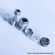 Rekavape BY KA V10 Standard Combo Radiator Style MTL RTA Atomizer - Silver + Translucent, 316SS + PCTG, 5.0ml, 22mm