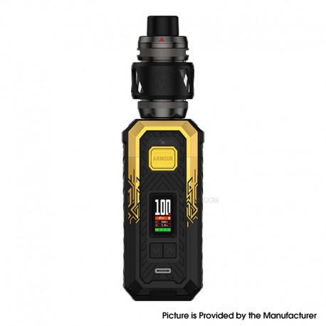 [Ships from Bonded Warehouse] Authentic Vaporesso Armour S 100W Mod Kit with iTank T Atomizer 6ml - Cyber Gold, VW 5~100W