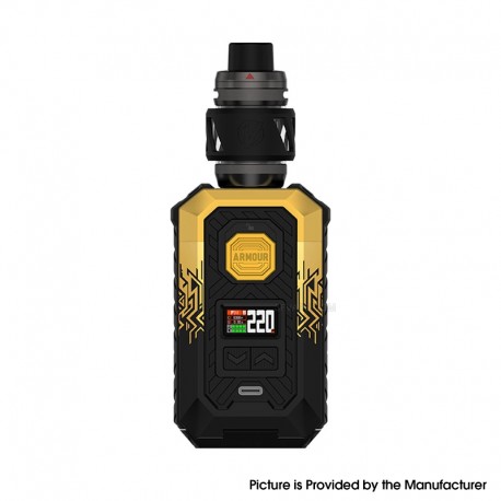 [Ships from Bonded Warehouse] Authentic Vaporesso Armour Max 220W Mod Kit with iTank T Atomizer 6ml - Cyber Gold, VW 5~220W