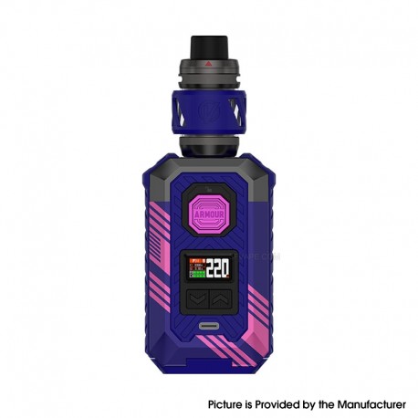 [Ships from Bonded Warehouse] Authentic Vaporesso Armour Max 220W Mod Kit with iTank T Atomizer 6ml - Cyber Blue, VW 5~220W