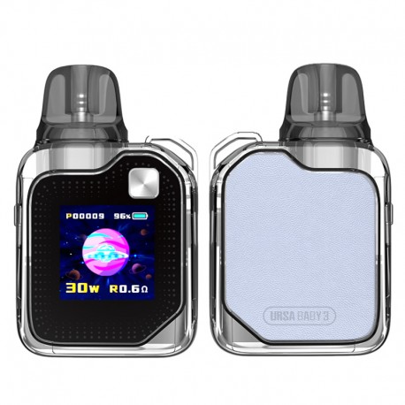 [Ships from Bonded Warehouse] Authentic Lost Vape Ursa Baby 3 Pod System Kit - Arctic Blue, 1000mAh, 2.5ml, 0.6ohm / 0.8ohm