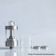 Rekavape VMM Imperia Style RTA Rebuildable Tank Atomizer - Silver, 316 Stainless Steel + PEI, 5ml, DL / MTL Air Plate, 22mm