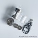 Rekavape VMM Imperia Style RTA Rebuildable Tank Atomizer - Silver, 316 Stainless Steel + PEI, 5ml, DL / MTL Air Plate, 22mm