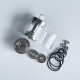 Rekavape VMM Imperia Style RTA Rebuildable Tank Atomizer - Silver, 316 Stainless Steel + PC, 5ml, DL / MTL Air Plate, 22mm