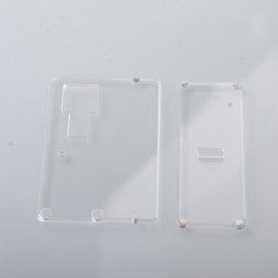 Authentic MK MODS Replacement Front + Back Cover Panel Plate for Cthulhu AIO V2 Mod Kit - Acrylic, POM (2 PCS)