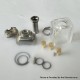 Monarchy iMobb Style RBA Bridge with Boro Tank for Billet / BB / Boro Mod - Black, 4 PCS Air Pin 1.0, 2.0, 3.0 / 3,5mm