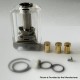 Monarchy iMobb Style RBA Bridge with Boro Tank for Billet / BB / Boro Mod - Silver, 4 PCS Air Pin 1.0, 2.0, 3.0 / 3,5mm