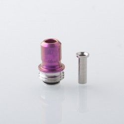 Rekavape Mission Boro Tips V2 ARC Style Drip Tip for BB / Billet Boro Mod - Purple, Titanium + Stainless Steel