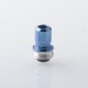 Rekavape Mission Boro Tips V2 ARC Style Drip Tip for BB / Billet Boro Mod - Blue, Titanium + Stainless Steel