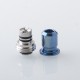 Rekavape Mission Boro Tips V2 ARC Style Drip Tip for BB / Billet Boro Mod - Blue, Titanium + Stainless Steel