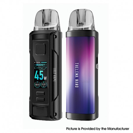 [Ships from Bonded Warehouse] Authentic Lost Vape Thelema Nano Pod System Kit - Mystic Aurora, 1400mAh, 3ml, 0.6 / 0.8ohm