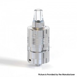 CGMODS BY-KA V.10 Style MTL RTA Rebuildable Tank Atomizer - Silver, 3ml, 3 Air Pin 1.2 / 1.4 / 1.7mm, 22mm Diameter