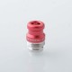 Rekavape Mission XV KB2 Style Replacement Integrated Drip Tip + Button Set for dotMod dotAIO V2 Pod - Red