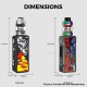 [Ships from Bonded Warehouse] Authentic FreeMax Maxus 100W Box Mod Kit with Fireluke 3 Tank Metal Edition - Stabwood Rainbow