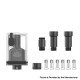 Authentic Ambition Mods AGRA RBA Tank for Boro / Billet / dotAIO Box Mod - Black, 3ml, 7 PCS Pin 0.8, 1, 1.2, 2, 2.5, 3, 3.5mm