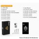 Authentic Ambition Mods AGRA RBA Tank for Boro / Billet / dotAIO Box Mod - Black, 3ml, 7 PCS Pin 0.8, 1, 1.2, 2, 2.5, 3, 3.5mm