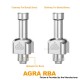 Authentic Ambition Mods AGRA RBA Tank for Boro / Billet / dotAIO Box Mod - Silver, 3ml, 7 PCS Pin 0.8, 1, 1.2, 2, 2.5, 3, 3.5mm