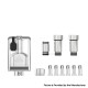 Authentic Ambition Mods AGRA RBA Tank for Boro / Billet / dotAIO Box Mod - Silver, 3ml, 7 PCS Pin 0.8, 1, 1.2, 2, 2.5, 3, 3.5mm