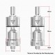 Authentic Ambition Mods TRINITY MTL RTA Atomizer - Gun Metal, 2ml, 4 PCS Pins: 0.8, 1.0, 1.2, 1.4mm, 19mm Diameter