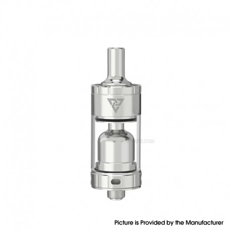 Authentic Ambition Mods TRINITY MTL RTA Atomizer - Silver, 2ml, 4 PCS Pins: 0.8, 1.0, 1.2, 1.4mm, 19mm Diameter