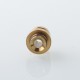 Replacement Drip Tip + Fire Button + VW Button Set for dotMod x Sturdy MFG Co Mod - Gold, Stainless Steel