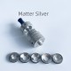 Rekavape G-Class Style MTL RTA Atomizer - Matte Silver, 3.5ml, 3 PCS Air Pin 1.0, 1.2, 1.5mm, 22mm Diameter