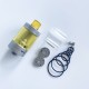 Rekavape VMM Imperia Style RTA Rebuildable Tank Atomizer - Matte Silver, 316SS + PEI, 5ml, DL / MTL Air Plate, 22mm