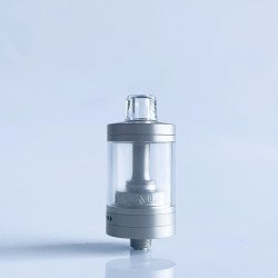 Rekavape VMM Imperia Style RTA Rebuildable Tank Atomizer - Matte Silver, 316SS + PC, 5ml, DL / MTL Air Plate, 22mm